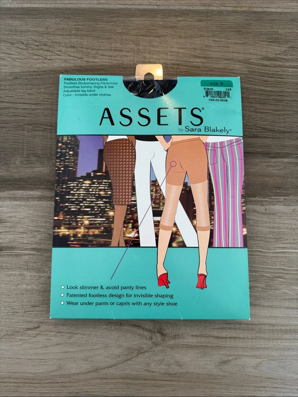 NWT Spanx ASSETS by Sara Blakely Fabulous Footless Shaping Pantyhose size 3